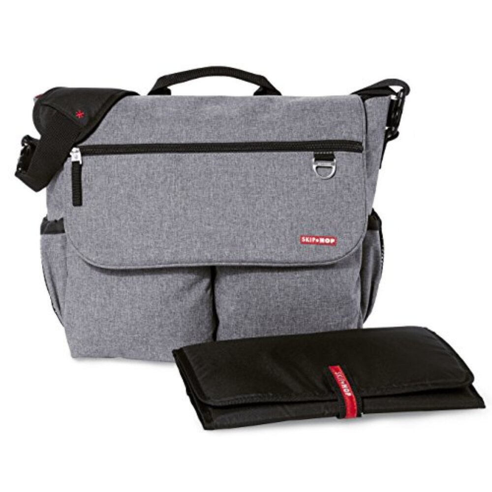 Skip Hop Dash Signature Messenger Diaper Bag - Heather Gray